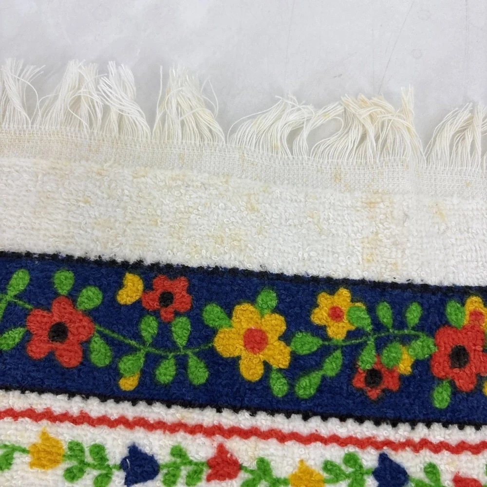 1970s Dish‎ Towel & Dishcloth Set by Sayco Kitchen Towels Row Home Country Town